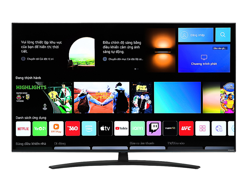 Smart Tivi NanoCell LG 55 Inch 55NANO76SQA - Hàng chính hãng
