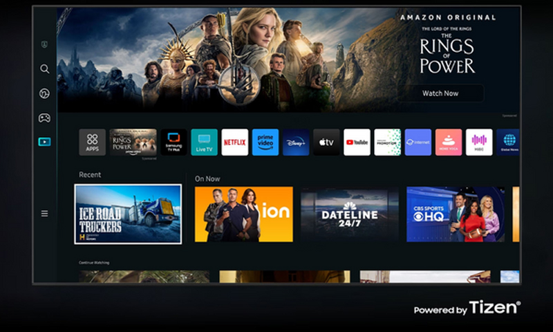 Hệ điều hành Tizen™với giao diện được thiết kế thân thiện dễ sử dụng