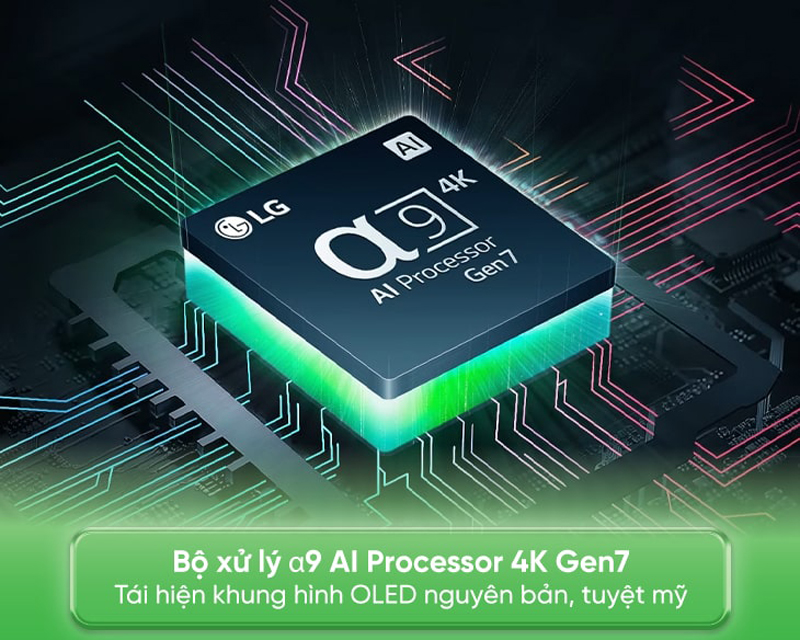 Bộ xử lý  α9 AI Processor 4K, mang đến nhiều trải nghiệm thú vị