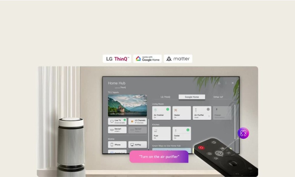 Smart tivi OLED LG AI 4K 65 inch OLED65B5PSA - Hàng chính hãng