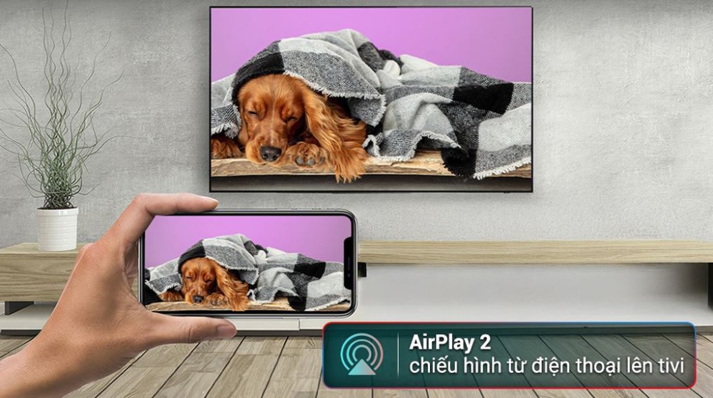 Chia sẽ nội dung từ điện thoại lên tivi qua ứng dụng Tap View, AirPlay 2