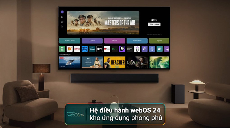Hệ điều hành webOS 24 giao diện thân thiện, dễ dàng sử dụng