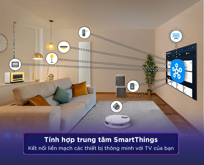 Smart Tivi QLED Samsung 4K 75 inch QA75Q60DA - Hàng chính hãng