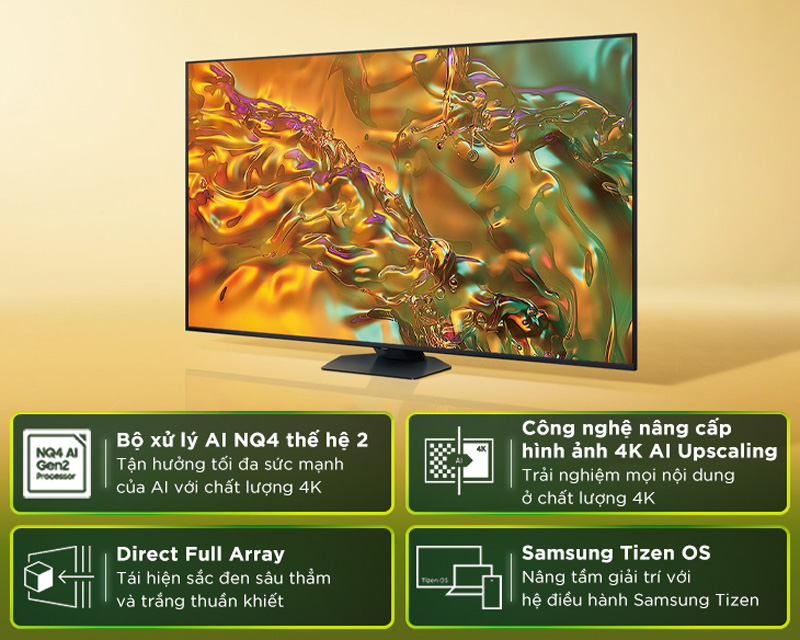 Smart tivi qled Samsung 4K 75 inch QA75Q80DA - Hàng chính hãng