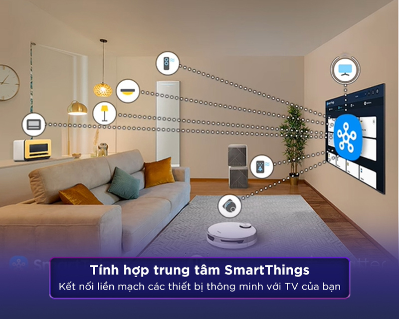 Smart Tivi QLED Samsung 4K 85 inch QA85Q60DA - Hàng chính hãng