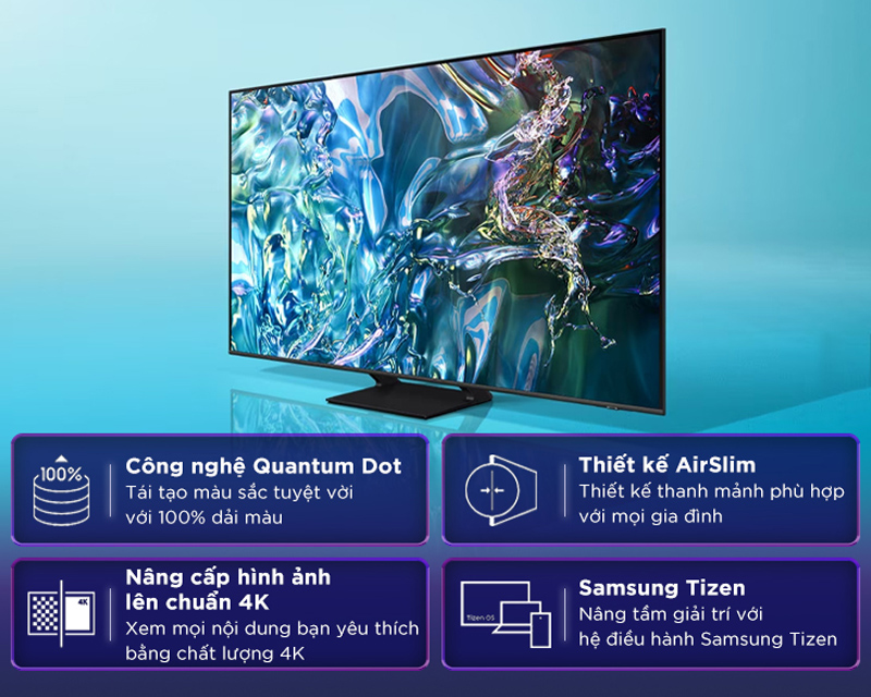 Smart Tivi QLED Samsung 4K 85 inch QA85Q60DA - Hàng chính hãng