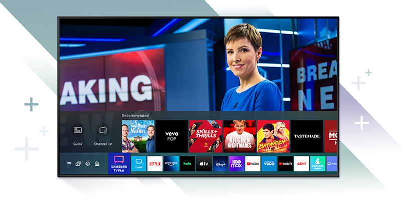 Smart Tivi Samsung 4K 55 inch UA55AU7002 - Hàng chính hãng