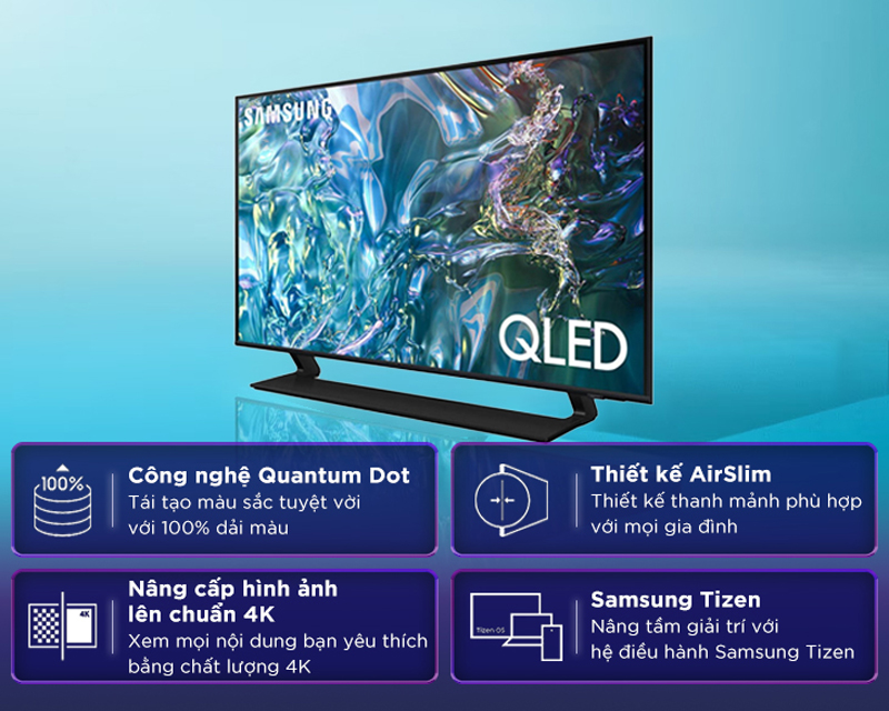 Smart tivi qled Samsung 4K 50 inch 50Q60D - Hàng chính hãng