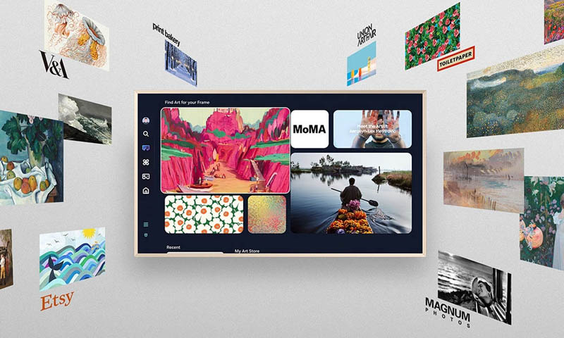 Smart tivi khung tranh the Frame qled Samsung 65 inch QA65LS03F - Hàng chính hãng