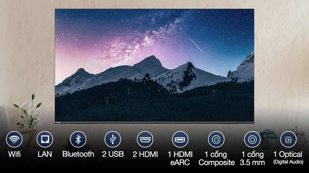 Smart Tivi Toshiba 4K 55 inch 55E330NP - Hàng chính hãng