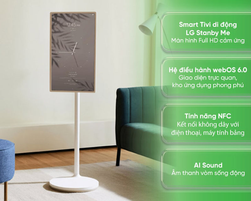 Smart tivi di động LG Stanby Me 27 inch 27ART10CKPL - Hàng chính hãng
