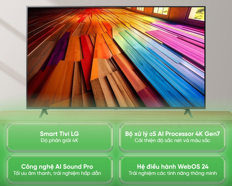 Smart tivi LG 4K 50 inch 50UT8050PSB - Hàng chính hãng