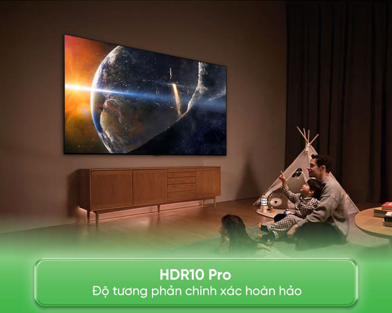 Công nghệ HDR10 Pro cho hình ảnh sắc nét