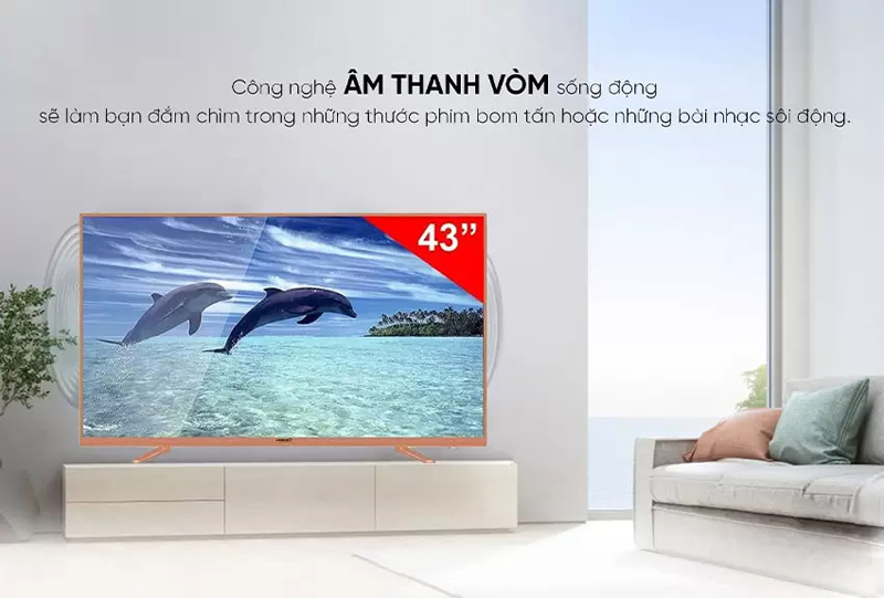 Asanzo 43 inch 43SL900 còn được trang bị âm thanh vòm đa chiều