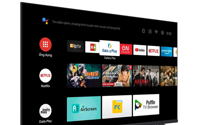 Kho ứng dụng giải trí đa dạng, với hệ điều hành Android 11