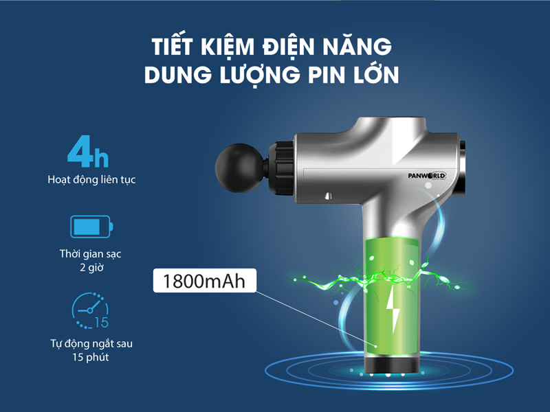 Súng massage cầm tay Panworld PW-3013 - Hàng chính hãng