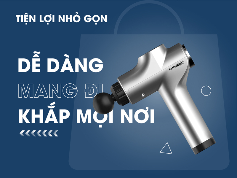 Súng massage cầm tay Panworld PW-3013 - Hàng chính hãng