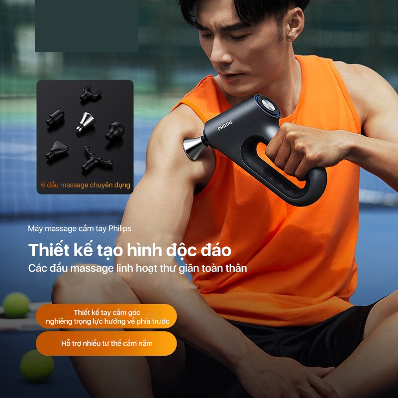 Súng massage cầm tay Philips PPM3202G - Hàng chính hãng