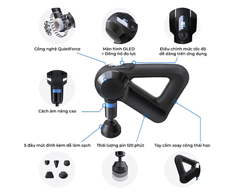 Súng massage Therabody Theragun Elite G5  - Hàng chính hãng