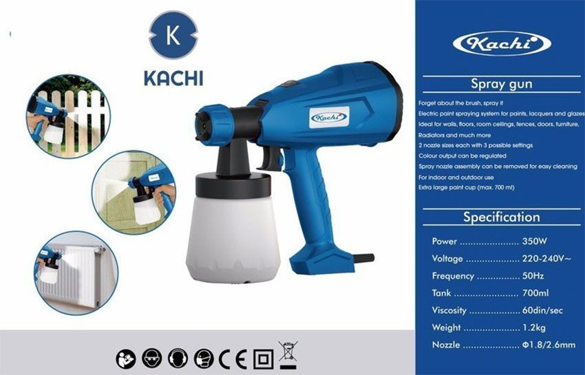 Súng phun sơn cầm tay Kachi KM07 - Hàng chính hãng
