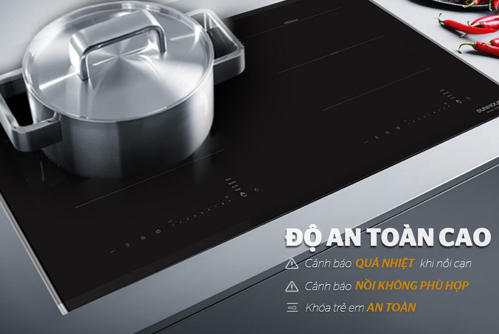 Bếp từ âm 2 vùng nấu Sunhouse SHB-DI09 - Hàng chính hãng