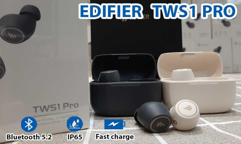 Tai nghe Bluetooth Edifier TWS1 Pro - Hàng chính hãng