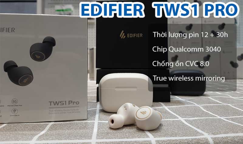Tai nghe Bluetooth Edifier TWS1 Pro - Hàng chính hãng