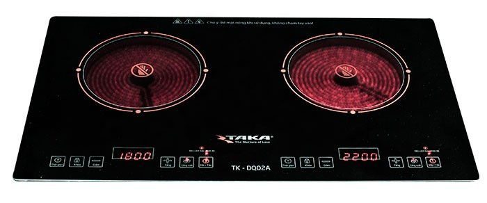 Bếp đôi hồng ngọa Taka