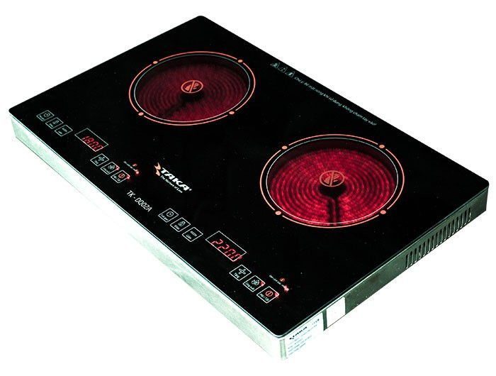 Bếp đôi hồng ngoại Taka TK-DQ02A - Góc nghiêng
