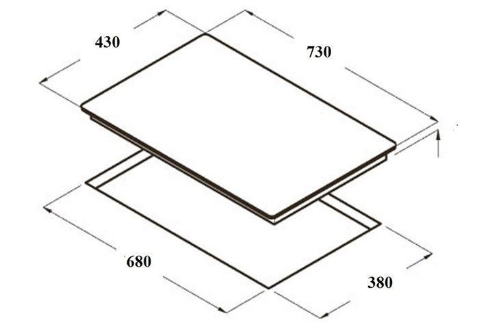 Bếp gas âm Taka TK-105D1 - Hàng chính hãng