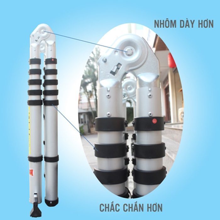 Thang nhôm rút gọn chữ A Sumo ADT806B - Hàng chính hãng