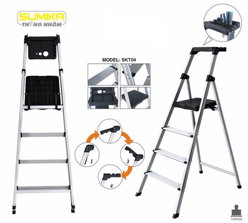 Thang ghế 4 bậc Sumika SKT04 - Hàng chính hãng