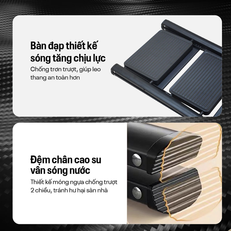 Thang ghế gấp gọn thông minh 5 bậc FujiHome SL105B - Hàng chính hãng