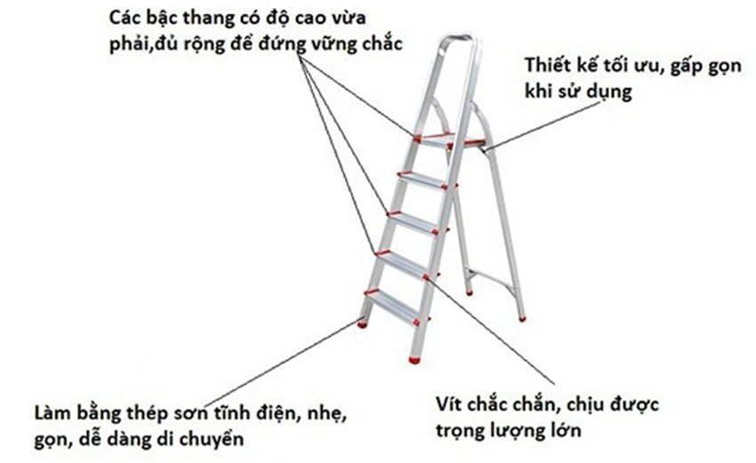 Ưu điểm của thang ghế nhôm Kagami WK-AL305