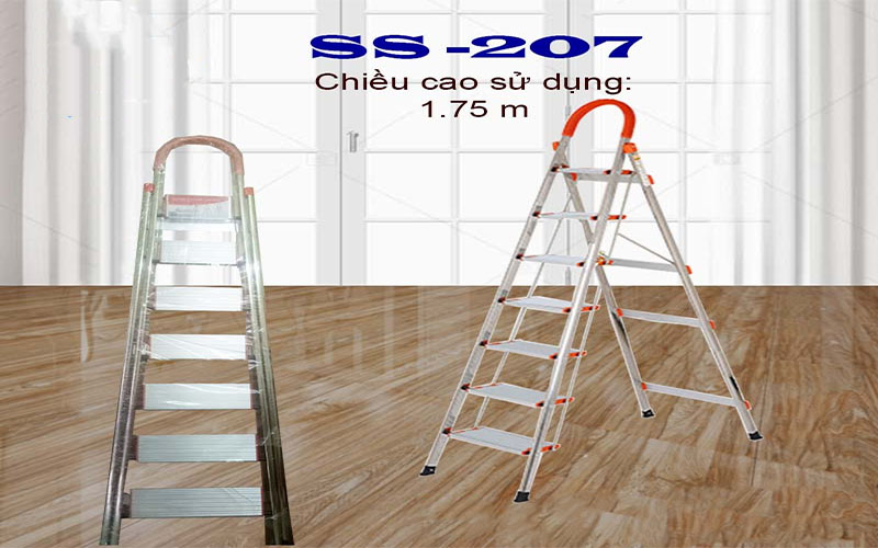 Thang nhôm ghế tay vịn Kagami WK-SS207 - Hàng chính hãng