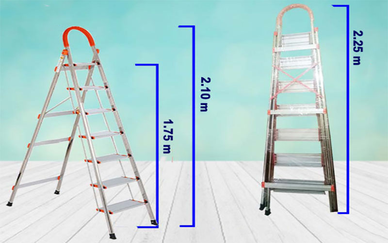 Thang nhôm ghế tay vịn Kagami WK-SS207 - Hàng chính hãng