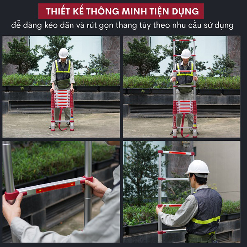 Thang inox rút gọn đơn FujiHome TLI440IR - Hàng chính hãng