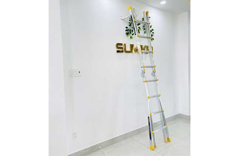 Thang nhôm chữ A rút lồng Sumika SKM404A - Hàng chính hãng