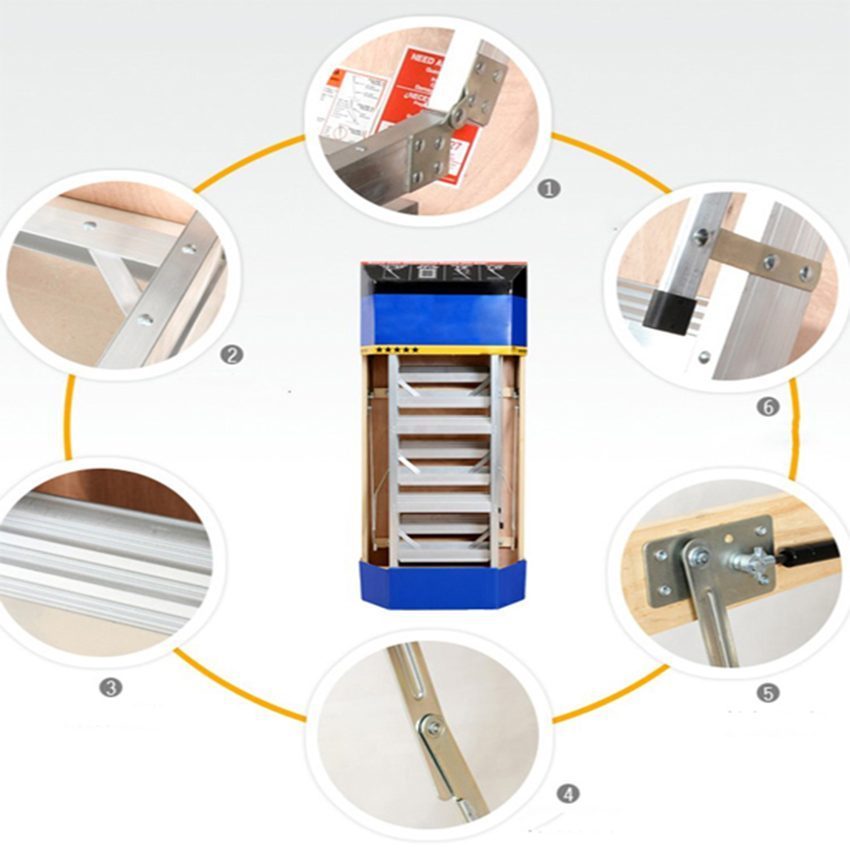 Thang nhôm gác xếp Nikawa LDA-2210 - Hàng chính hãng