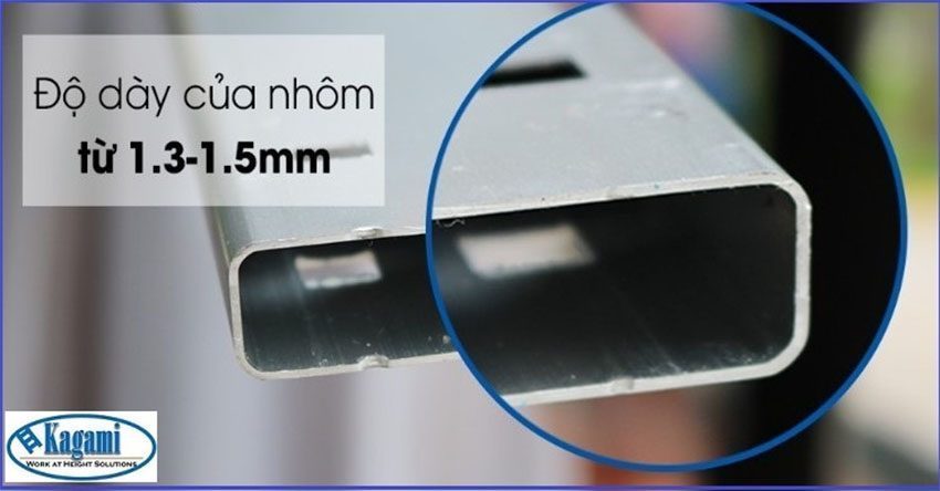 Thang nhôm gấp 4 đoạn Kagami KT-67M - Hàng chính hãng