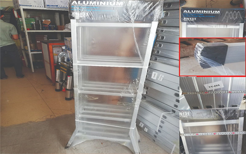 Thang nhôm gấp 4 đoạn Nakata TY-405 - Hàng chính hãng