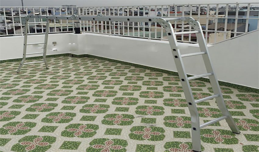 Thang nhôm gấp 4 đoạn Sumika SK-605 - Hàng chính hãng