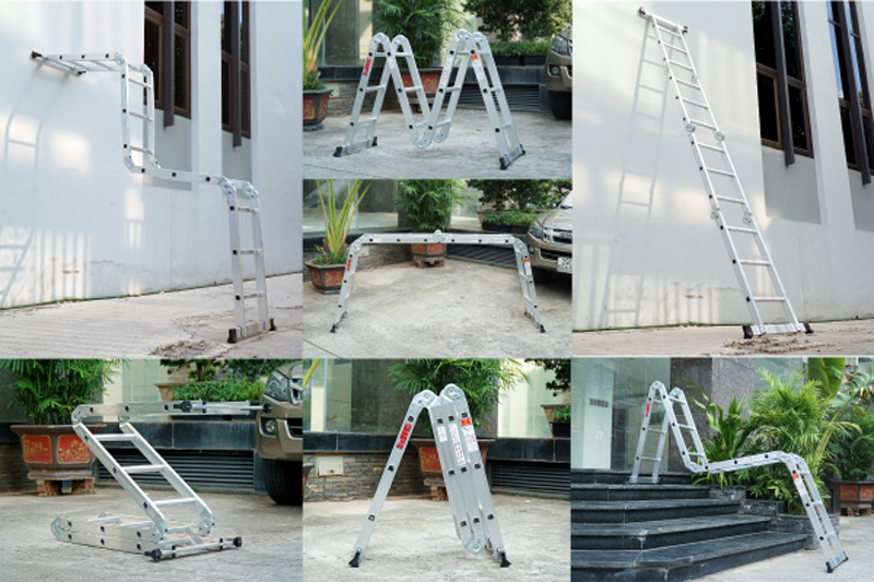 Thang nhôm gấp đa năng 4 đoạn Fujihome ML103 - Hàng chính hãng