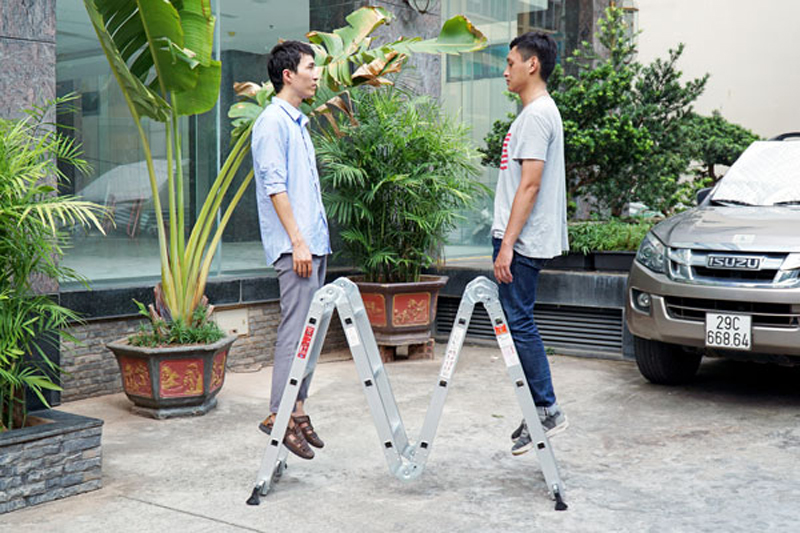 Thang nhôm gấp đa năng 4 đoạn Fujihome ML103 - Hàng chính hãng