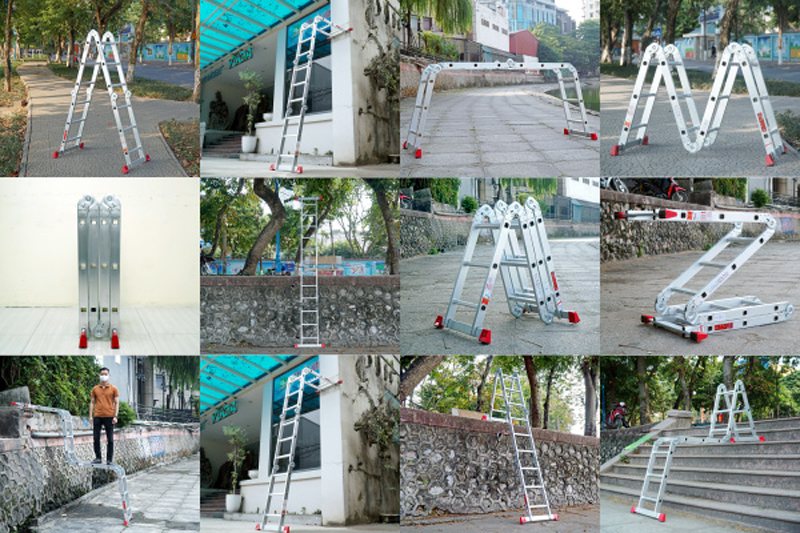 Thang nhôm gấp 4 đoạn Fujihome ML103N - Hàng chính hãng