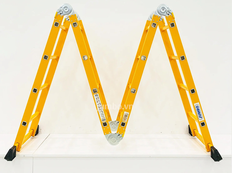 Thang nhôm gấp 4 đoạn Jumbo B305 - Hàng chính hãng