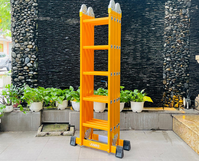 Thang nhôm gấp 4 đoạn Jumbo B305 - Hàng chính hãng