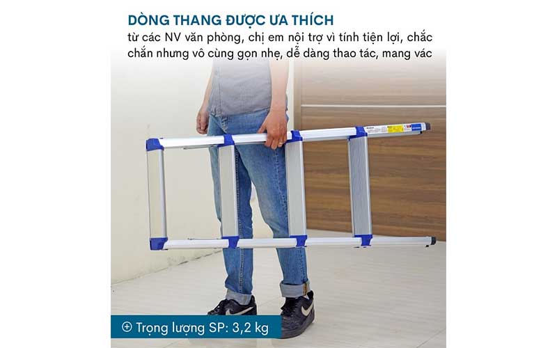 Thang nhôm gấp chữ A Advindeq ADL804 - Hàng chính hãng