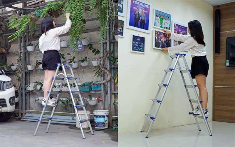 Thang nhôm gấp chữ A Advindeq ADL805