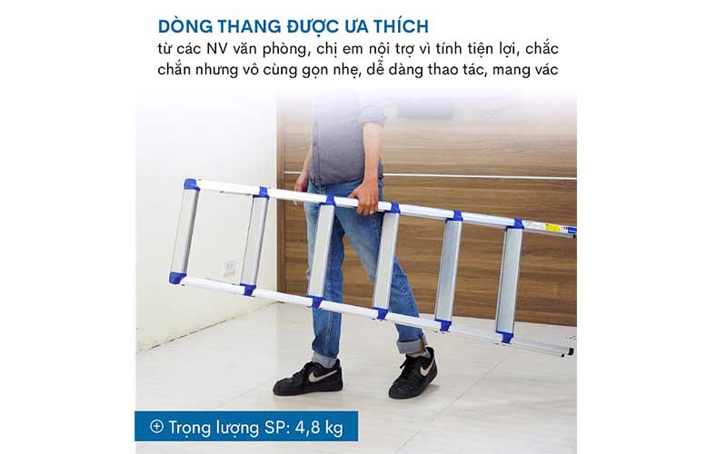 Thang nhôm gấp chữ A Advindeq ADL806 - Hàng chính hãng